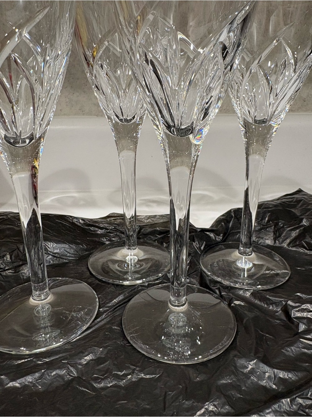 Waterford Crystal glasses set of four Merrill Pattern - Picture 4 of 8